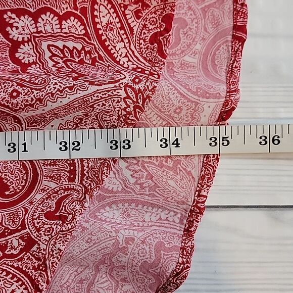 Wrangler Retro paisley print mini dress - red & white Women's Size M - Picture 12 of 12